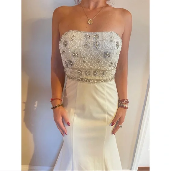 Jovani Strapless Bridal Gown